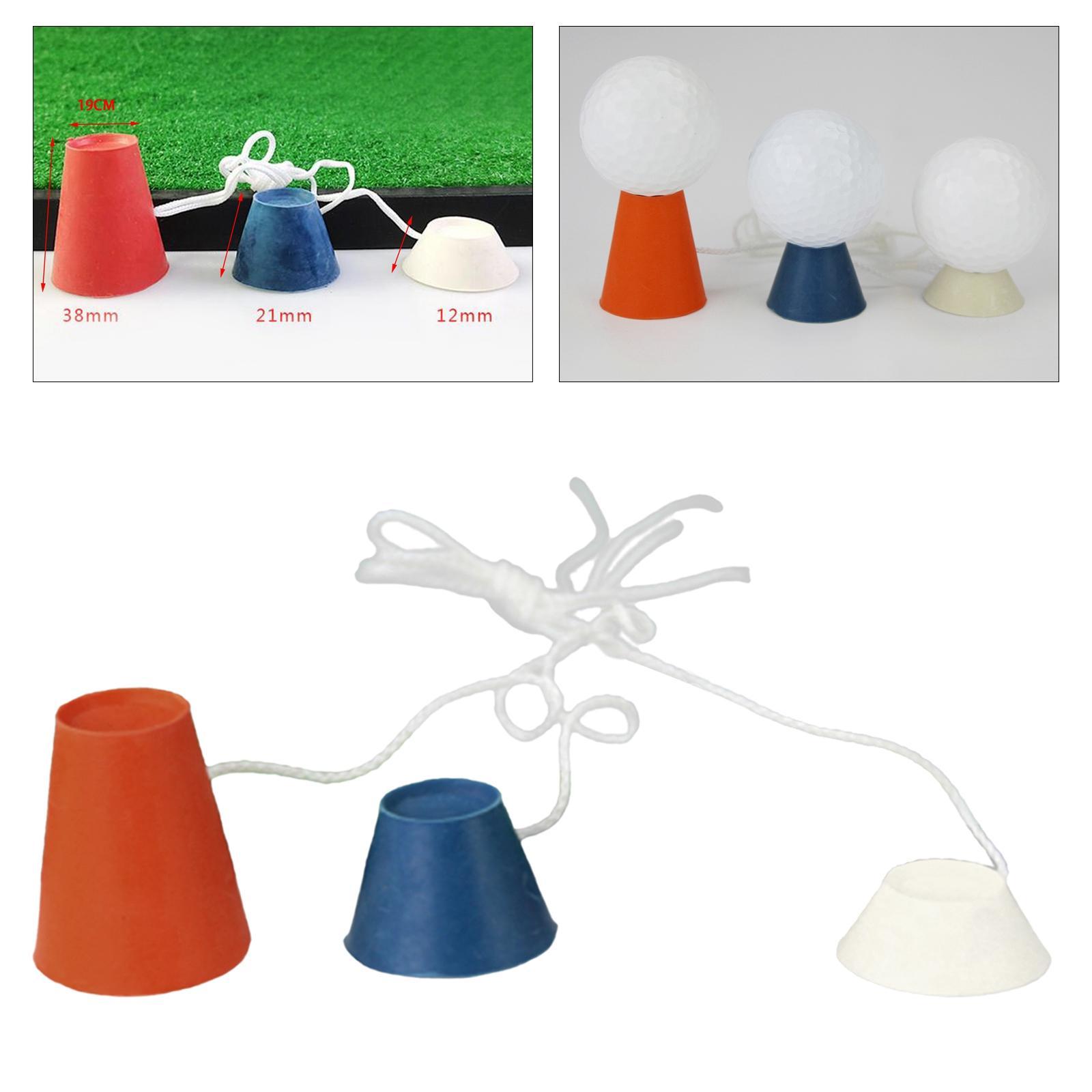 2x Rubber Winter golf professional tees Golf Rubber Tees  Golf Tee Holder with Different Heights for Frosty Days Golf  Training