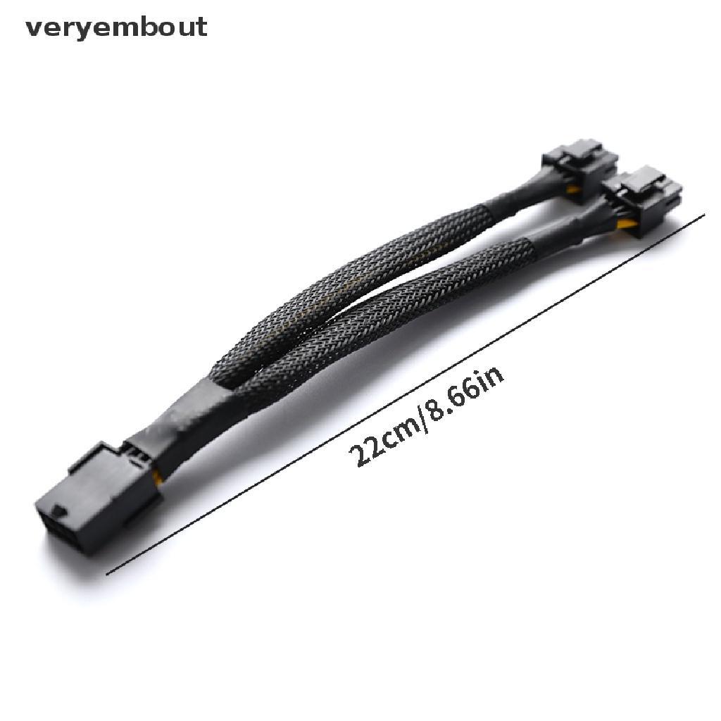 Bộ Chuyển Đổi Nguồn Điện GPU 8 Pin Female Sang Dual 2X 8 Pin Male + PCI Express
