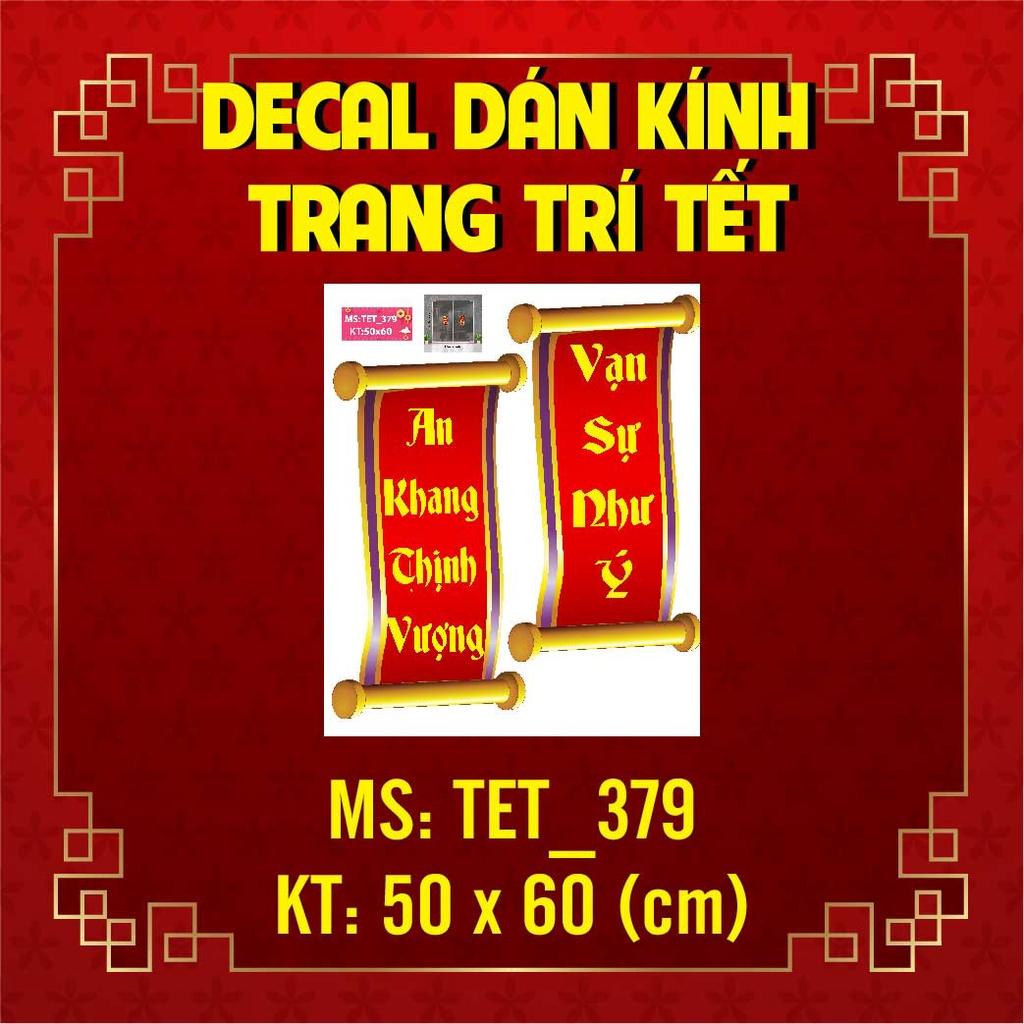DECAL TRANG TRÍ TẾT 2023 COMBO SỐ 27