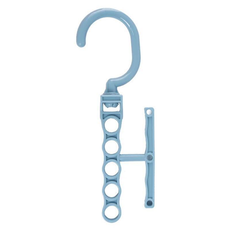 Rotating Five-hole Clothes Rack Clothes Hanger Organizer Fixed Holder Storage Racks Buckle Hanger Anti-Slip Home Closet Organize