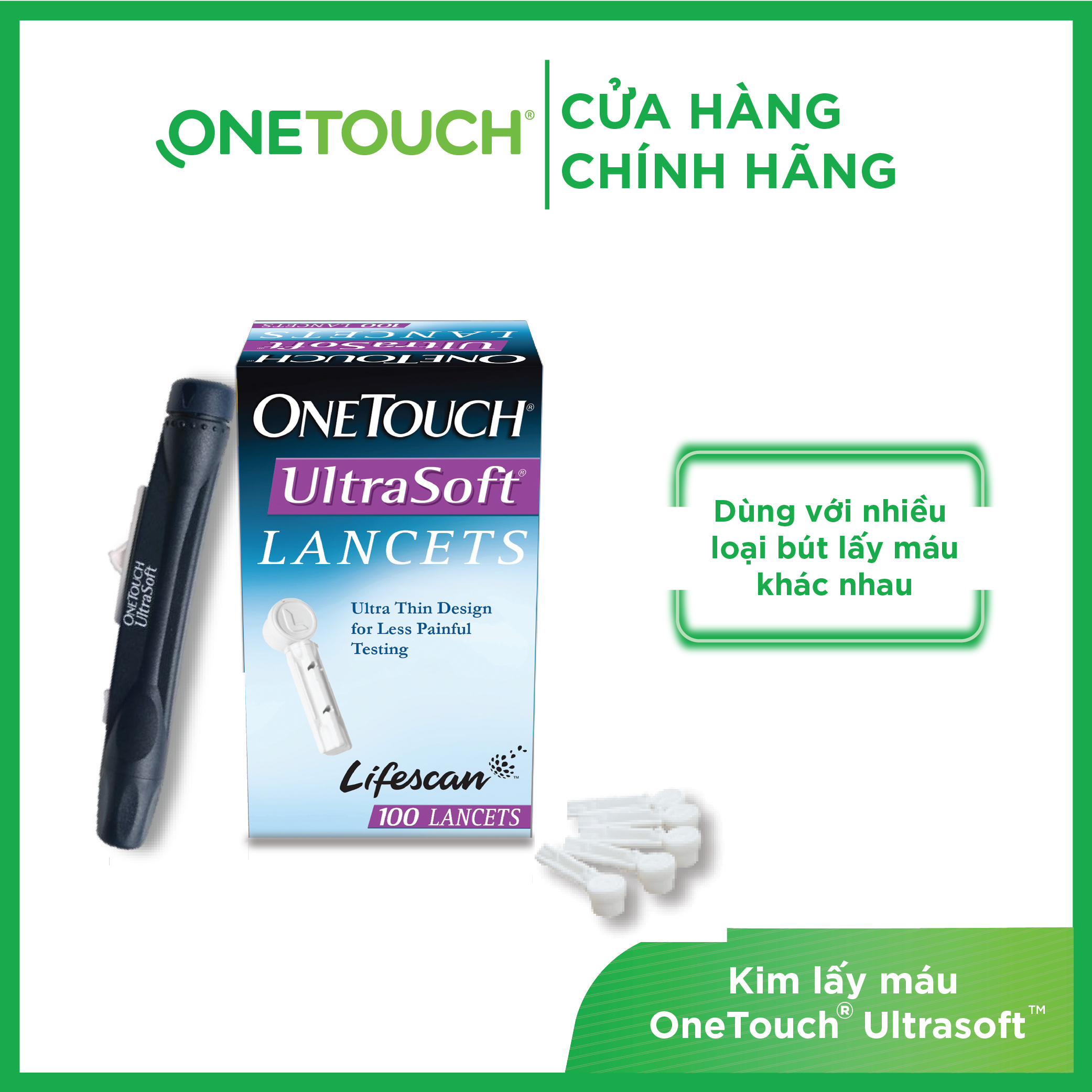 Kim Lấy Máu Onetouch Ultrasoft 100