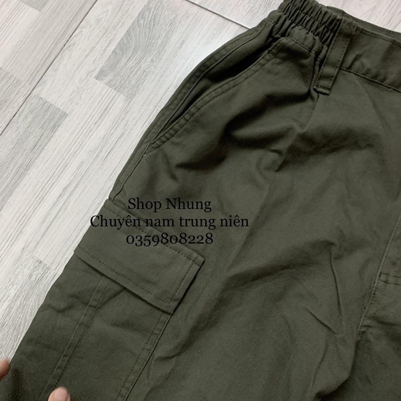 Quần kaki túi hộp nam trung niên lính mỹ cực ngầu hàng đẹp co giãn