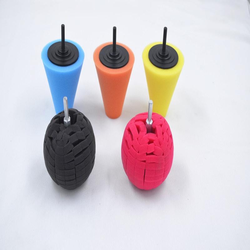 Set 5 miếng xốp hình nón đánh bóng xe hơi