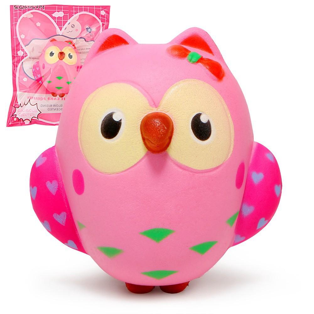 Cute Pink Owl Squishy Slow Rising Cream Toy squishy