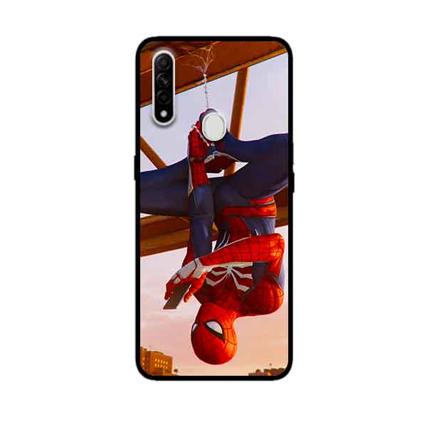 Ốp Lưng in cho Oppo A31 Mẫu Nhện Cầm Điện thoại - Hàng Chính Hãng