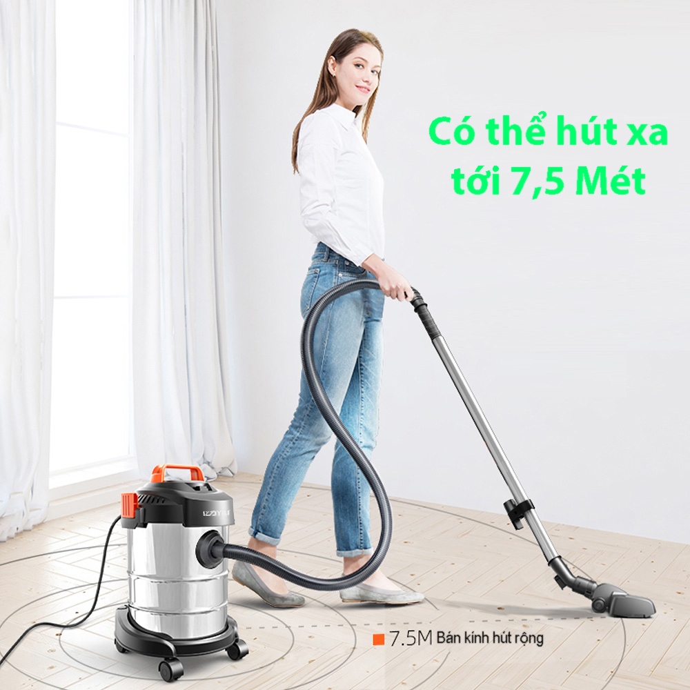 Máy Hút Bụi Công Nghiệp Mini Yili 12 Lít, Có Thể Sử Dụng Trong Gia Đình, - Hàng Chính Hãng