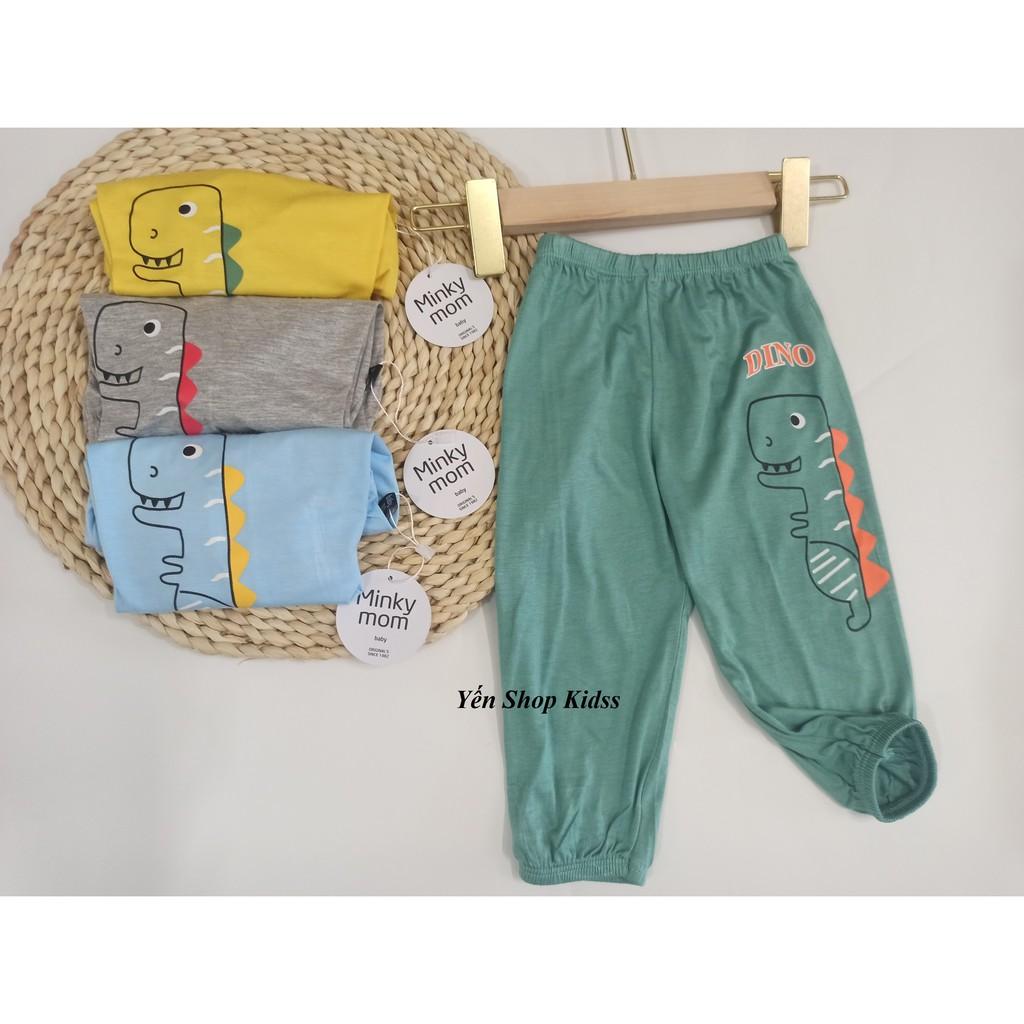 Quần Dài Chất Thun Lạnh Họa Tiết Khủng Long Cho Bé (6-18kg) (179