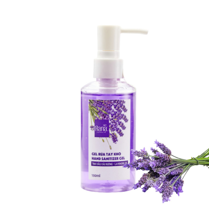 Gel Rửa Tay Khô Tinh Dầu OẢI HƯƠNG lavender _150ml _Tinh Dầu Rana