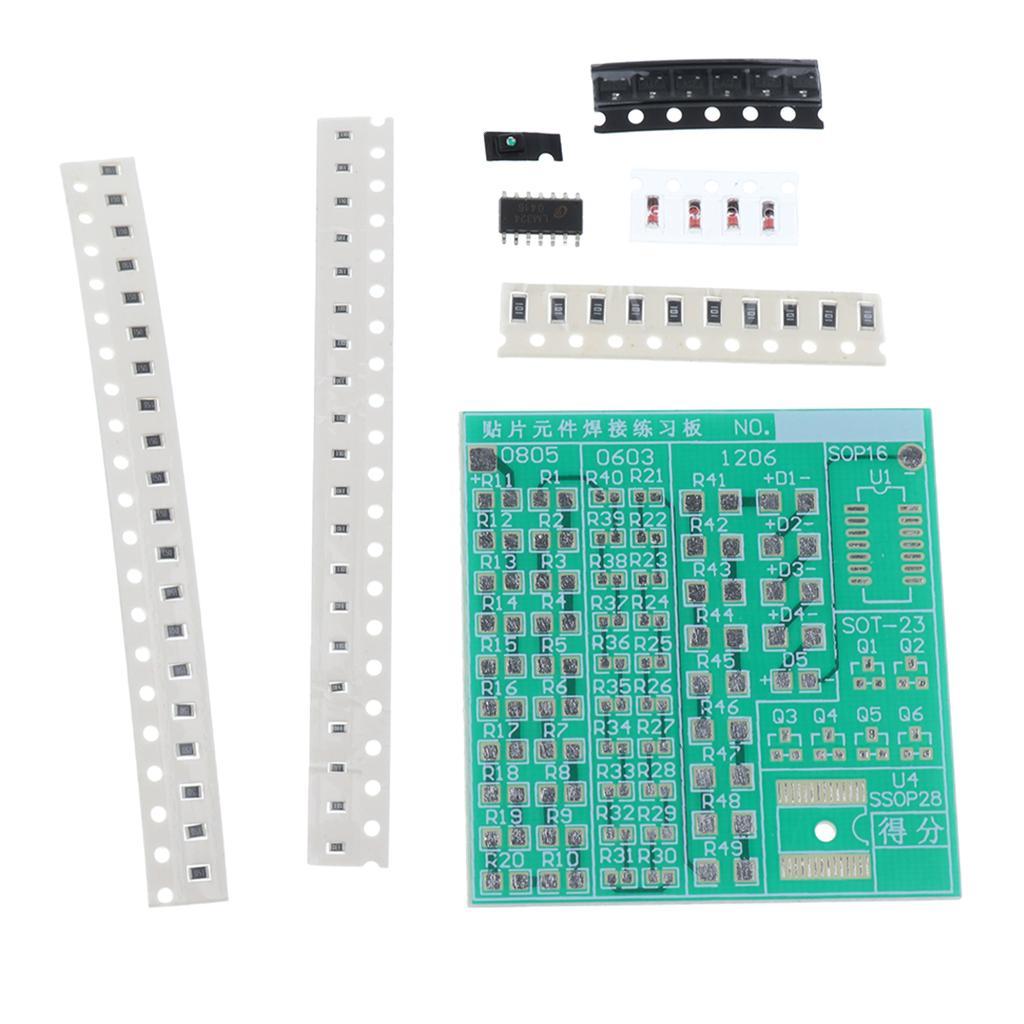 3-7pack SMD Component Welding Practice Board Soldering Practice DIY Kit