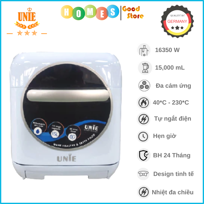 Nồi Chiên Hơi Nước Unie STEAM COLOR Tiêu Chuẩn Đức Công Suất 1635W Dung Tích 15L- Hàng Chính Hãng