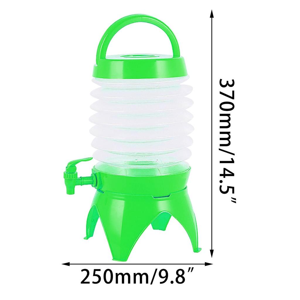 1PC Folding Water Bottle Outdoor Folding Bucket Camping Telescopic Car Storage Bucket With Faucet PE Water Storage Bucket