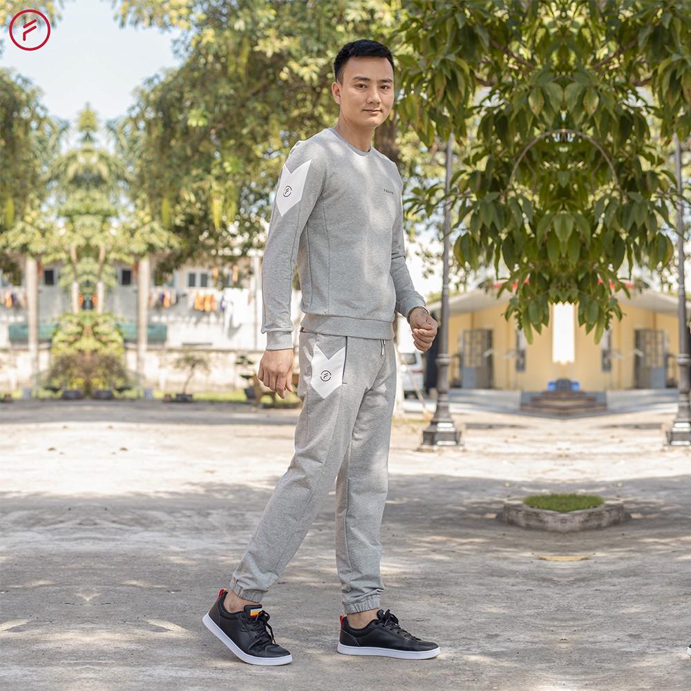 Bộ thể thao nam fasvin CT20427.HN chất vải cotton dầy dặn cao cấp.