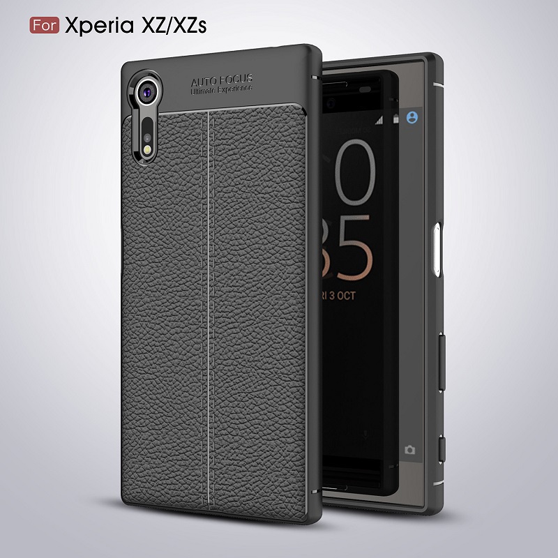 Ốp lưng dành cho Sony Xperia XZ, XZs silicon giả da, chống sốc chính hãng Auto Focus