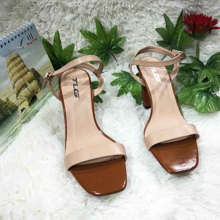 Sandal cao gót nữ da cao cấp hot trend 2020 trẻ trung năng động 21283