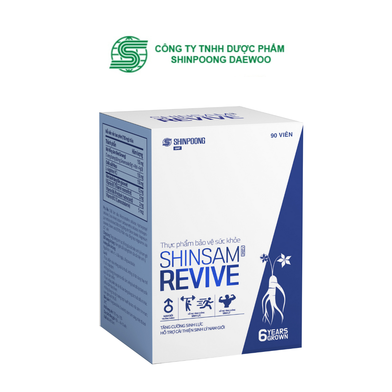 Combo 2 Hộp Viên uống Tăng cường sức khỏe, sinh lý, hỗ trợ nội tiết tố - Shinsam Balance, Shinsam Revive 90v SHINPOONG