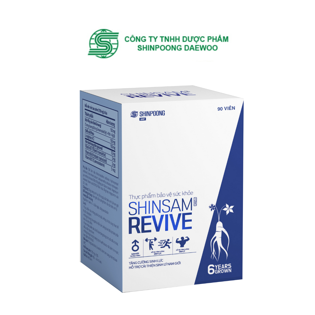 Combo 3 Hộp Viên uống Tăng cường sinh lý, bổ sung năng lượng, làm đẹp da, hỗ trợ nội tiết tố - Combo Shinsam 90 viên SHINPOONG