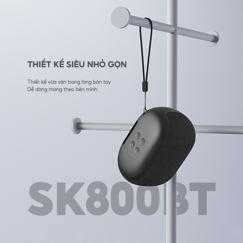 Loa Bluetooth HAVIT SK800BT Thiết Kế Nhỏ Gọn, BT 5.0, Công Suất 4W, Thời Gian Chơi Lên Đến 6h - Hàng Chính Hãng