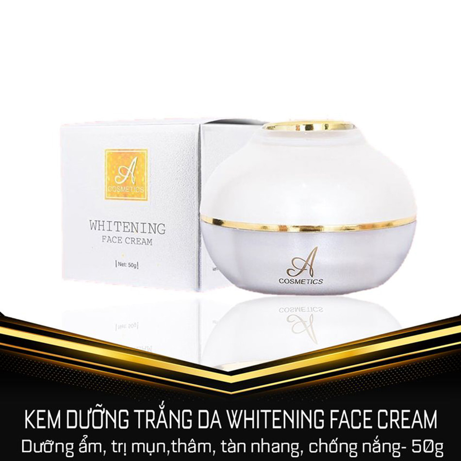 Kem Whitening Face Cream Acosmetics - Kem dưỡng trắng da mặt - 50g - Giúp ngăn ngừa mụn, thâm nám tàn nhang,Hiệu quả chỉ sau 1 tuần