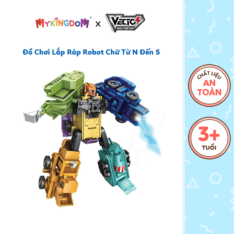 Đồ Chơi Lắp Ráp Robot Chữ Từ N Đến S VECTO VT8195-3