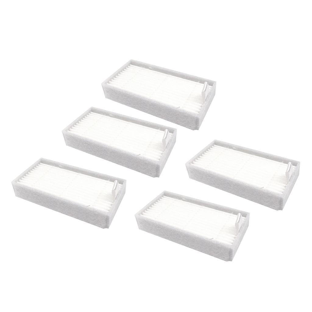 5 Pcs Filter Element for ILIFE V3 V5 V5S Robotic Vacuum Cleaner Replacement