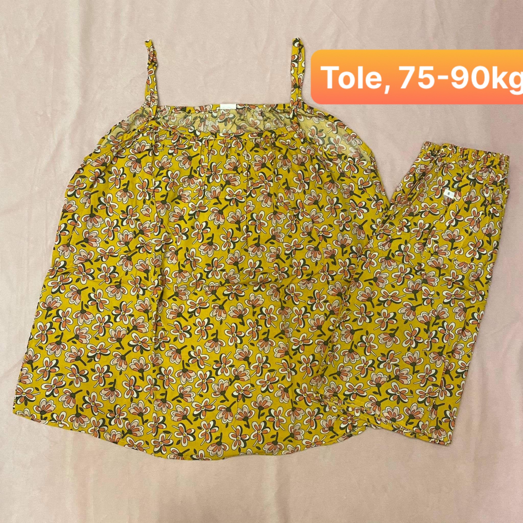[HCM] (70-90kg) Đồ bộ nữ bigsize đùi chất liệu tole - lanh. Hongduyen2188