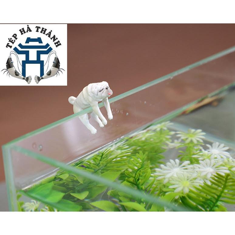 Mô Hình Tiểu Cảnh Chú Chó Bám Thành Trang Trí Cho Bể Cá Cảnh, Bể Thúy Sinh