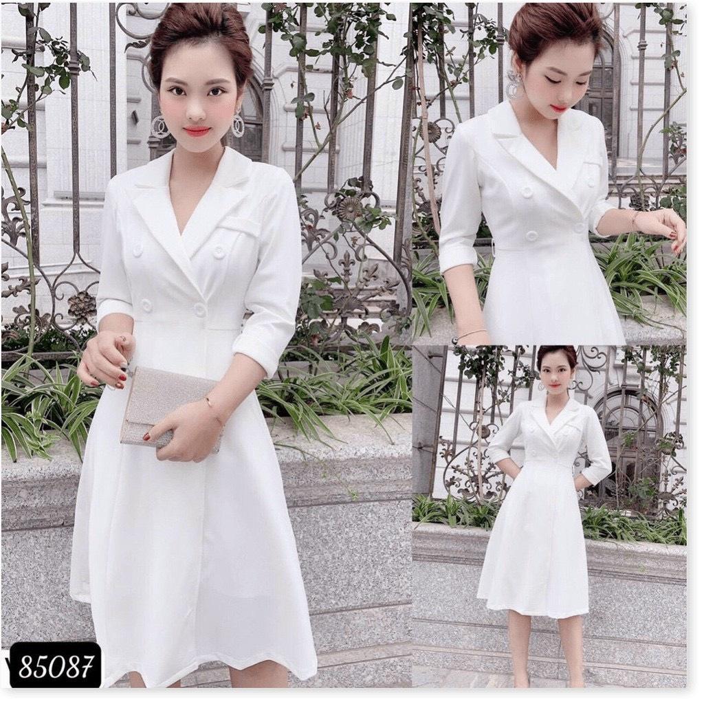 ĐẦM XÒE TRẮNG VINTAGE THỜI TRANG DỰ TIỆC SANG CHẢNH - SÀNH ĐIỆU CHO CÁC NÀNG