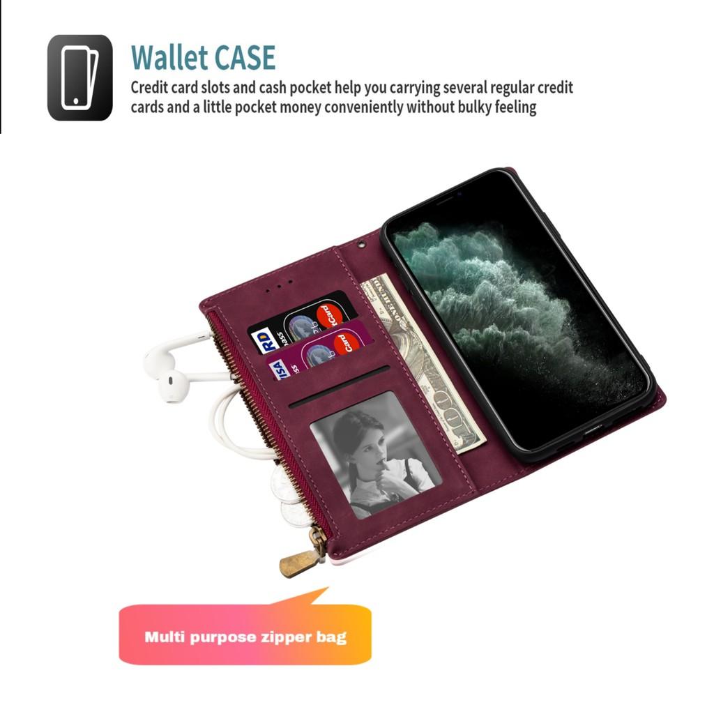 Ốp lưng điện thoại dạng ví da lật mềm cho iPhone 12 Pro Max iPhone 12 mini iPhone 11 Pro Max iPhone X XS Max XR