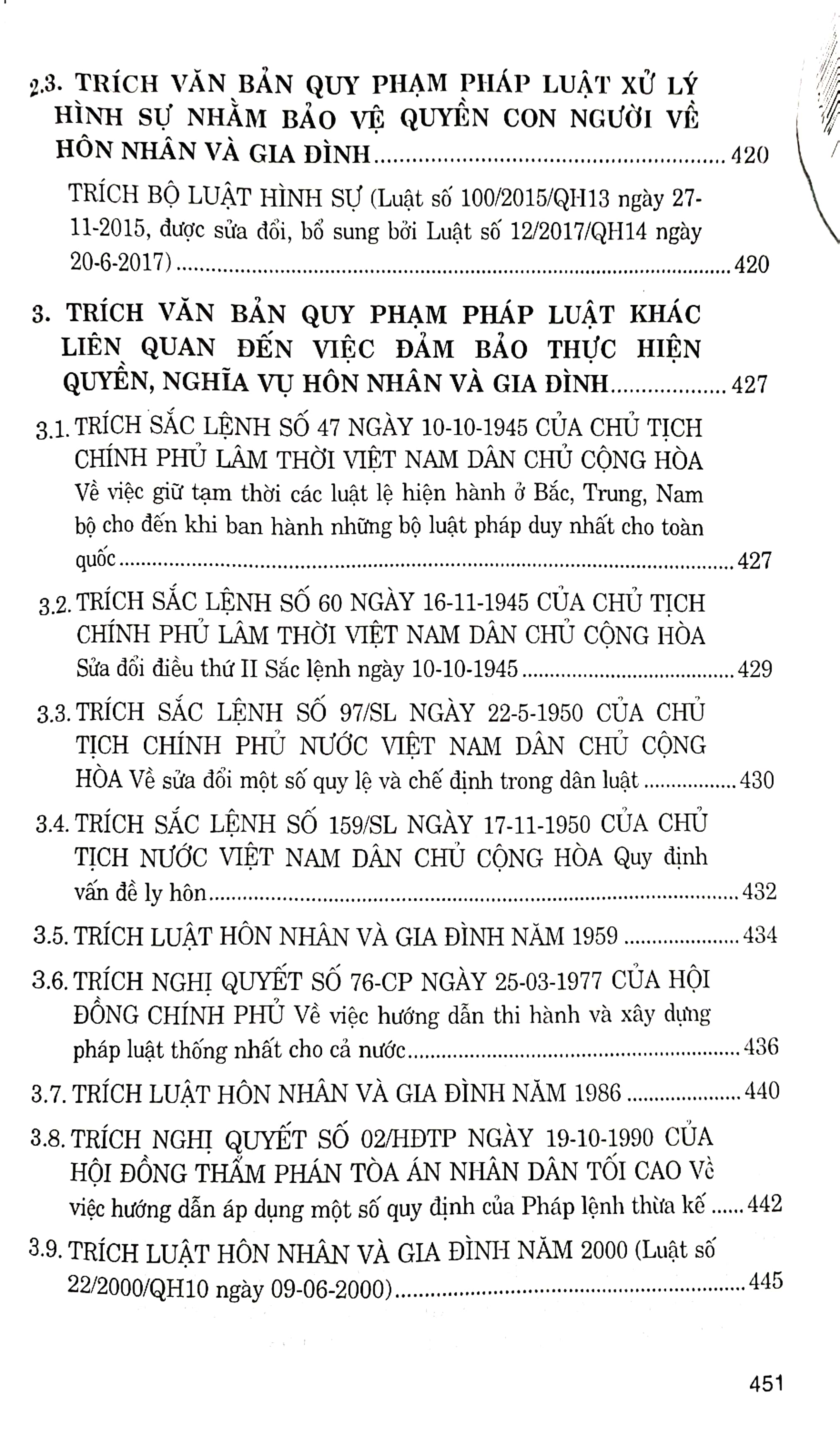 Hệ thống văn bản quy phạm pháp luật - trích văn bản quy phạm pháp luật, án lệ về hôn nhân và gia đình