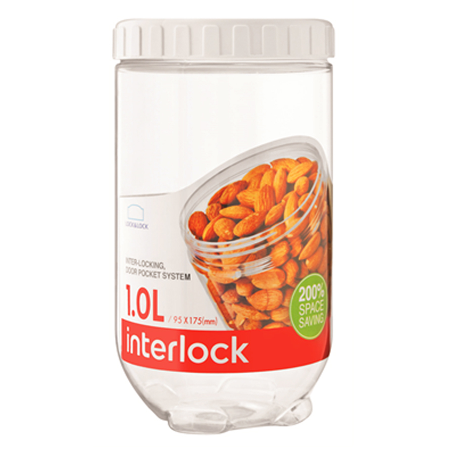 Bộ 6 Hộp Bảo Quản Interlock Lock&Lock INL303S010 - Trắng