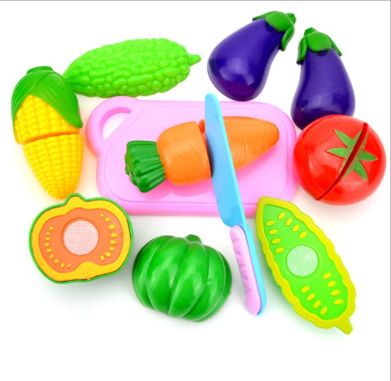 Đồ chơi cắt hoa quả - rau củ bằng nhựa cho bé