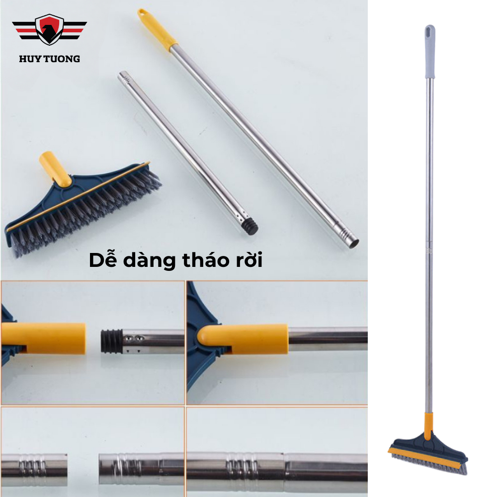 Chổi Đa Năng Vệ Sinh Nhà Tắm 2 Trong 1, Kèm Gạt Nước - Huy Tưởng