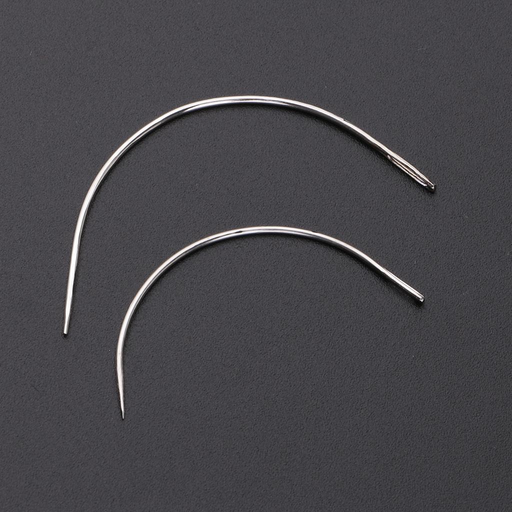 50X C Curved Needles Hand Sewing Upholstery Repair Quilting Knitting Needles