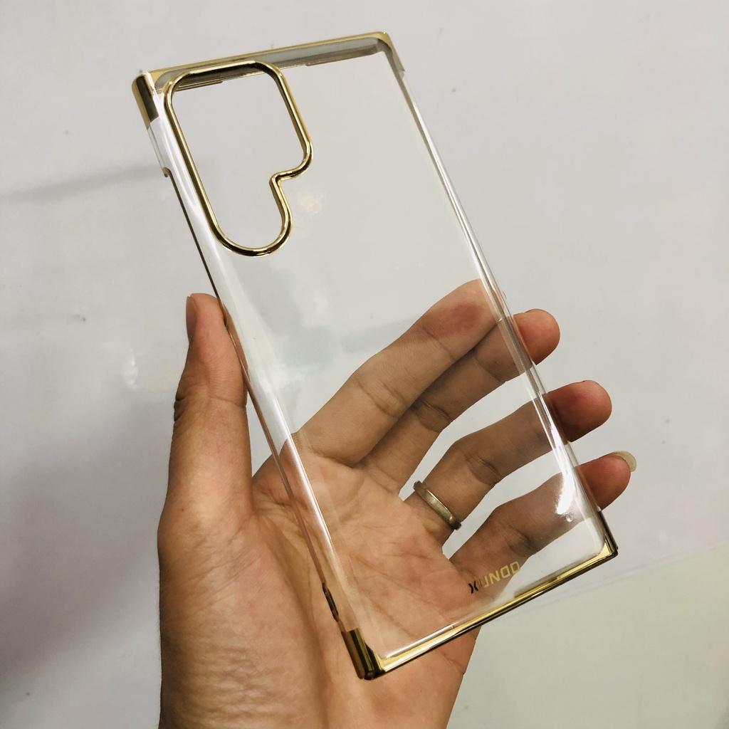 Ốp lưng dành cho SamSung Galaxy S22 Ultra chính hãng XUNDD trong suốt viền xi, không ố vàng- Hàng nhập khẩu