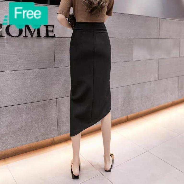 Mua từ hai sp có quà nhé chân váy ôm gấu vạt chéo 70cm xinh xắn