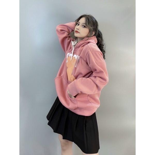 Áo khoác chui đầu hoodie nỉ ngoại tay phồng AN627 unisex ulzzang nam nữ