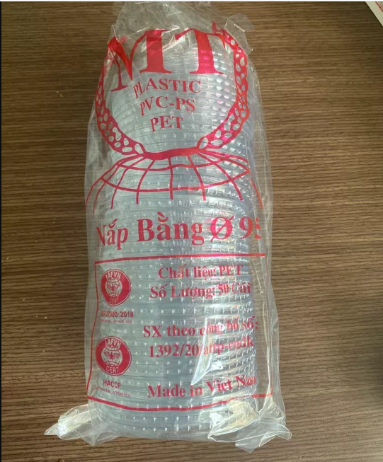 Nắp bằng 95 - dùng cho ly 500ml, 700ml ( số lượng 50 cái)