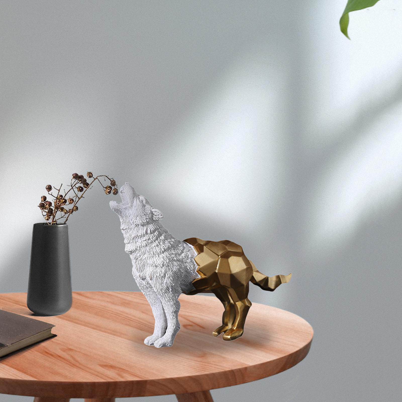 Abstract Animal Statue Desktop Ornament Art Sculpture Home Decor