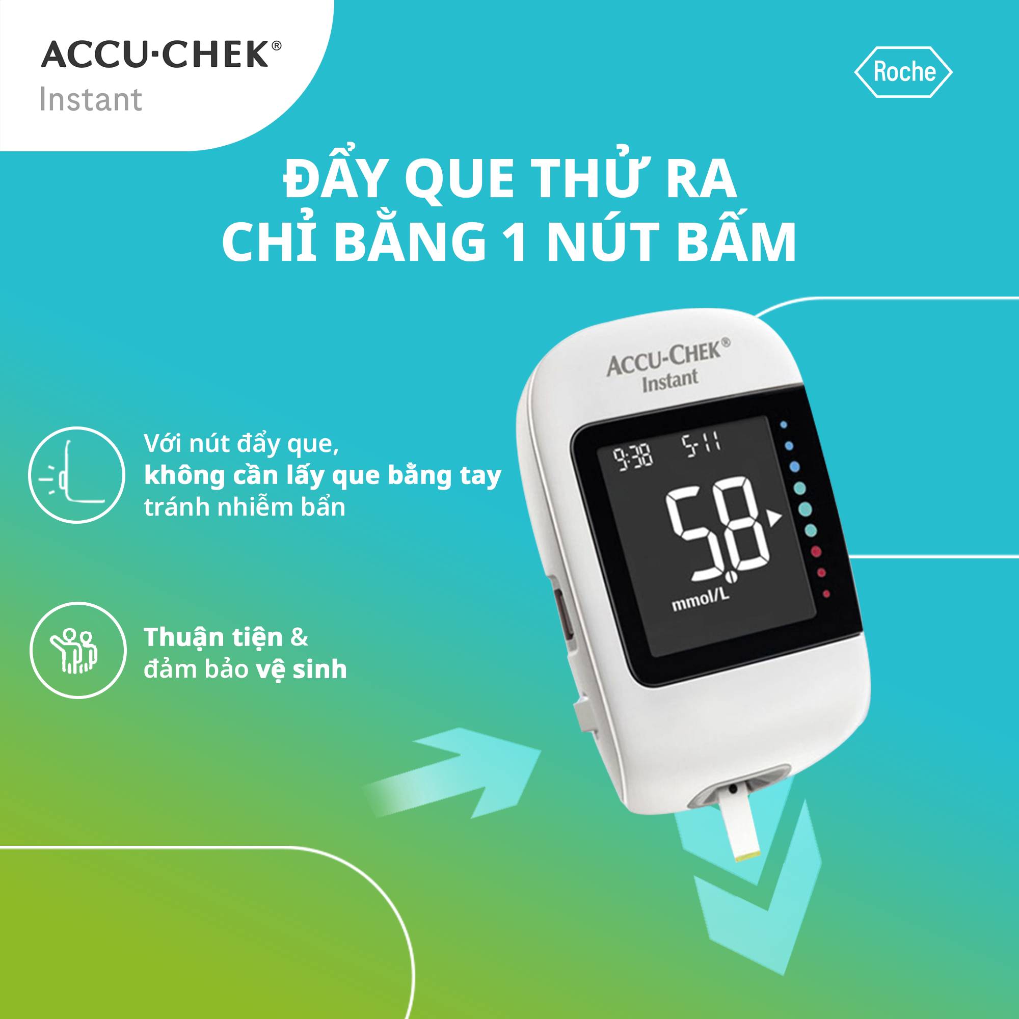 Hộp 25 Que Thử Đường Huyết ACCU-CHEK Instant