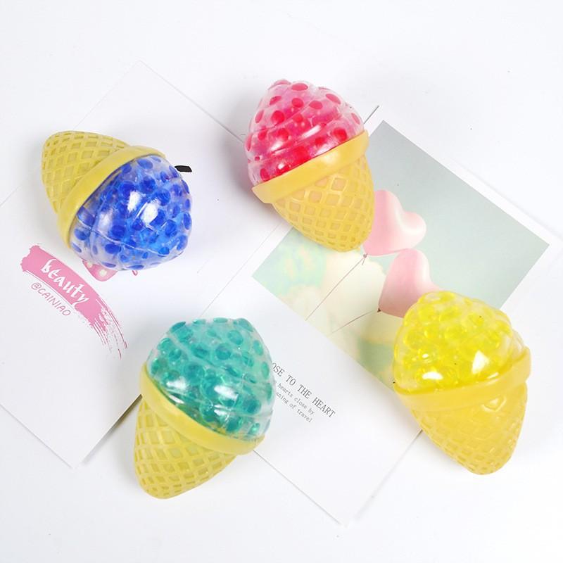 Đồ chơi kem ốc quế bóp ra hạt nở GUDETAMA SQUISHY