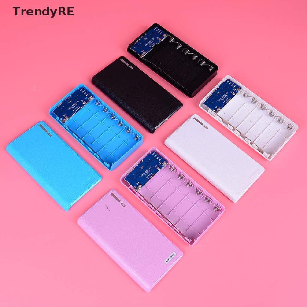 Bộ Hộp Pin Dự Phòng Tự Lắp Ráp Sức Chứa 6 Pin 18650 2000Mah Tiện Dụng