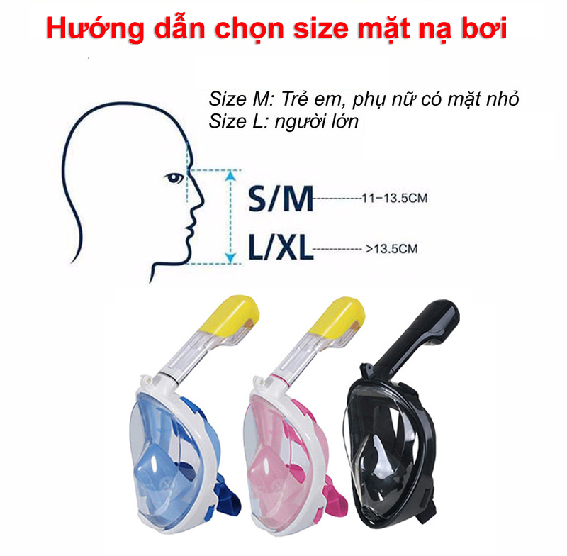 Mặt Nạ Bơi Lặn - Chống Sặc Nước