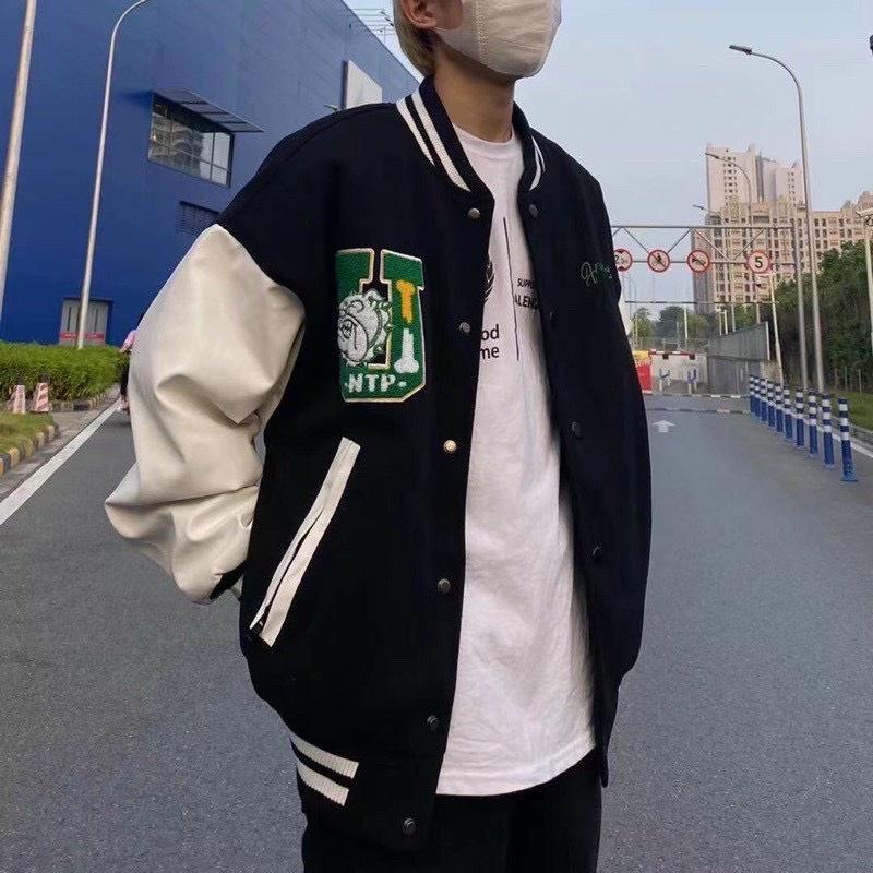 Áo Khoác Bomber Nỉ Ngoại Form Unisex Untp Chữ U Freshkid Siêu Cá Tính