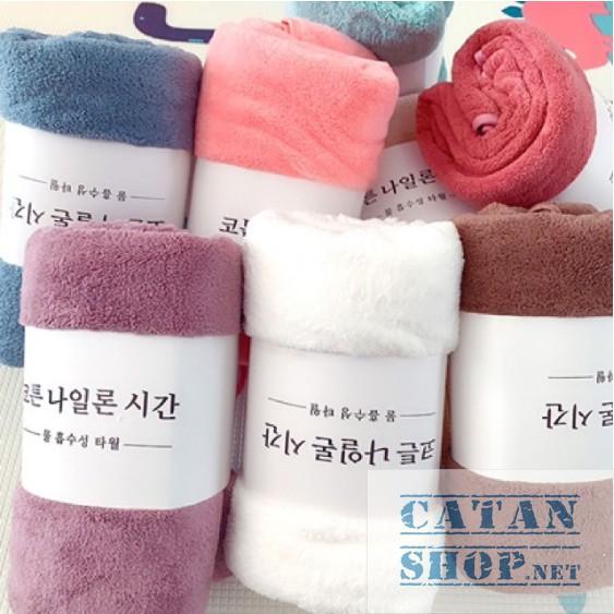 Khăn tắm lông cừu hàn quốc cao cấp 70x140 cm chất bông siêu mềm mịn thấm nước cực nhanh Loại 1 GD389-KhanHQ-Ktam