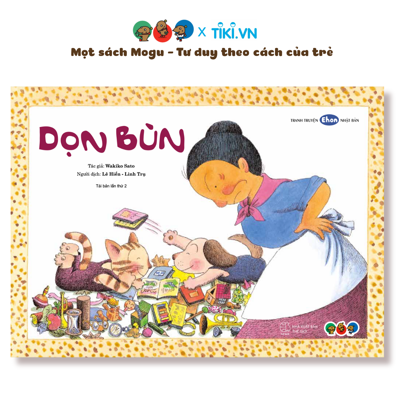 Sách Ehon Phát triển tư duy cho bé 3+ tuổi - Dọn bùn