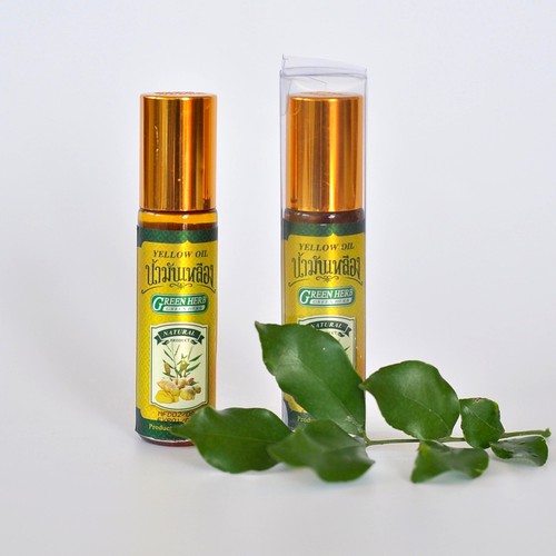 Dầu Lăn Thảo Dược Gừng GREEN HERB Thái Lan 8ml