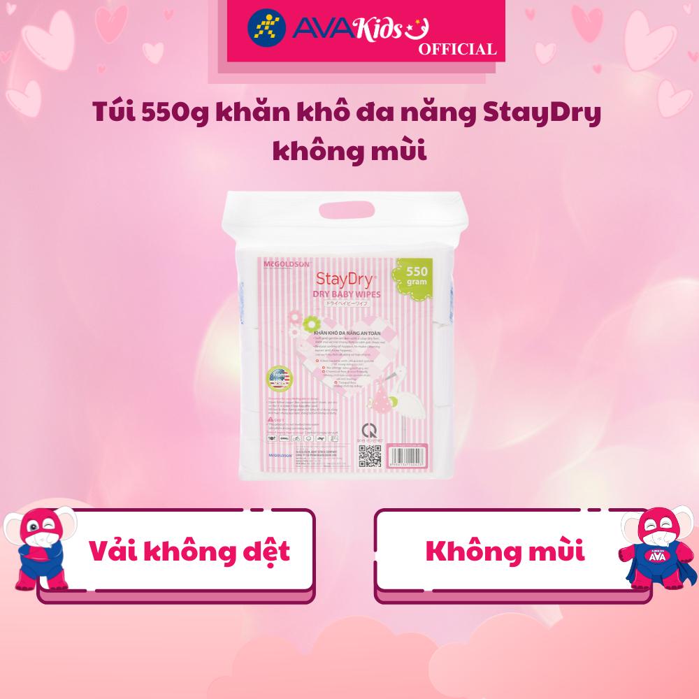 Túi 550g khăn khô đa năng STAYDRY không mùi - Hàng Chính Hãng
