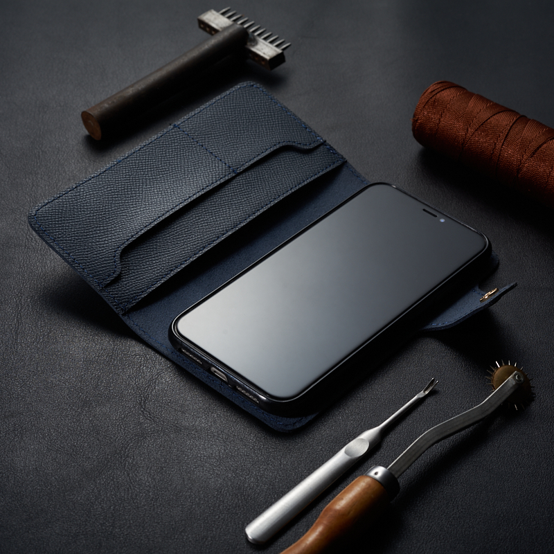 Bao Da dành cho iphone 11 Da Bò Safiano