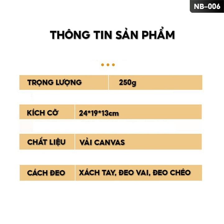 Túi Xách Mẹ Bỉm Sữa Đựng Đồ Dùng Dành Cho Bé Khi Ra Ngoài Sức Chứa Lớn Đựng Được Nhiều Món NB-006