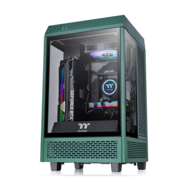 Vỏ Case Thermaltake Tower 100 TG Racing Green - Hàng Chính Hãng